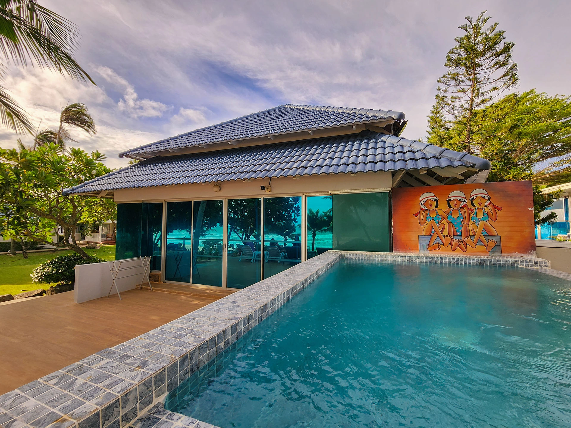 Beach Front Family Pool Villa